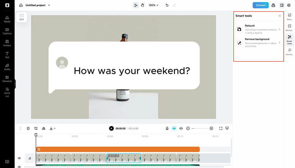 Enhance your video with AI tools