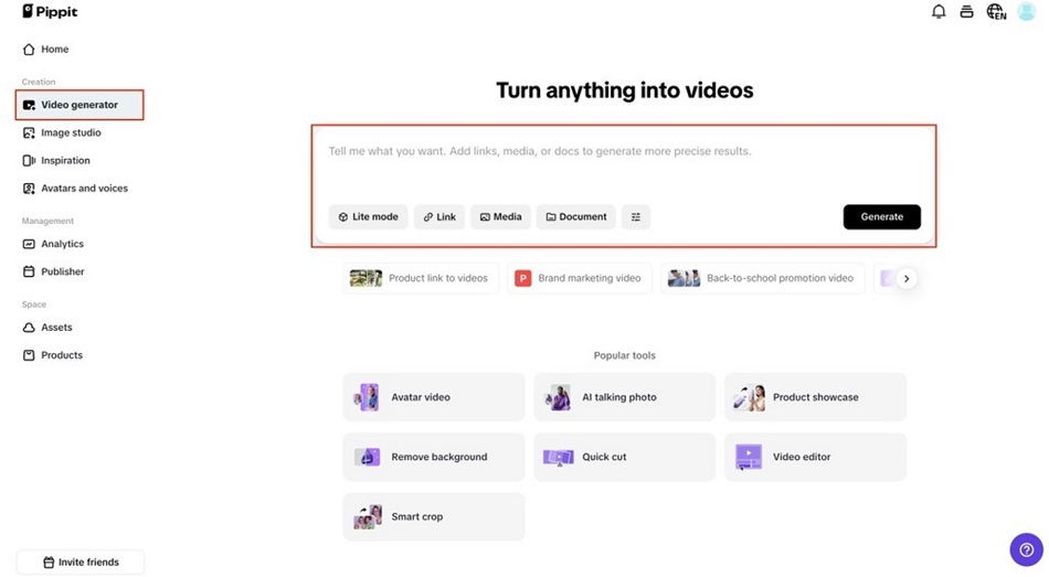 How to create professional ads with Pippit AI